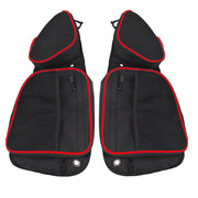 DURAFORCE Polaris RZR XP 4 1000 Front Side Door Storage Bag Red w/ Knee Pad 2014-2018