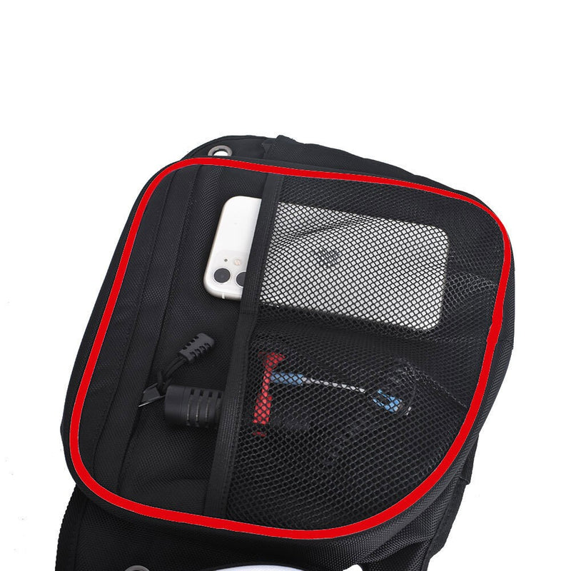 DURAFORCE Polaris RZR XP 4 1000 Front Side Door Storage Bag Red w/ Knee Pad 2014-2018