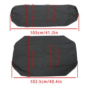 DURAFORCE Waterproof Black Seat Cover for Kawasaki Mule 2500 2510 3000 3010 Diesel 4x4