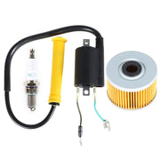 DURAFORCE Honda Sportrax 400 TRX400EX 99-06 Ignition Coil Spark Plug Oil Filter Set