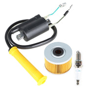 DURAFORCE Honda Sportrax 400 TRX400EX 99-06 Ignition Coil Spark Plug Oil Filter Set