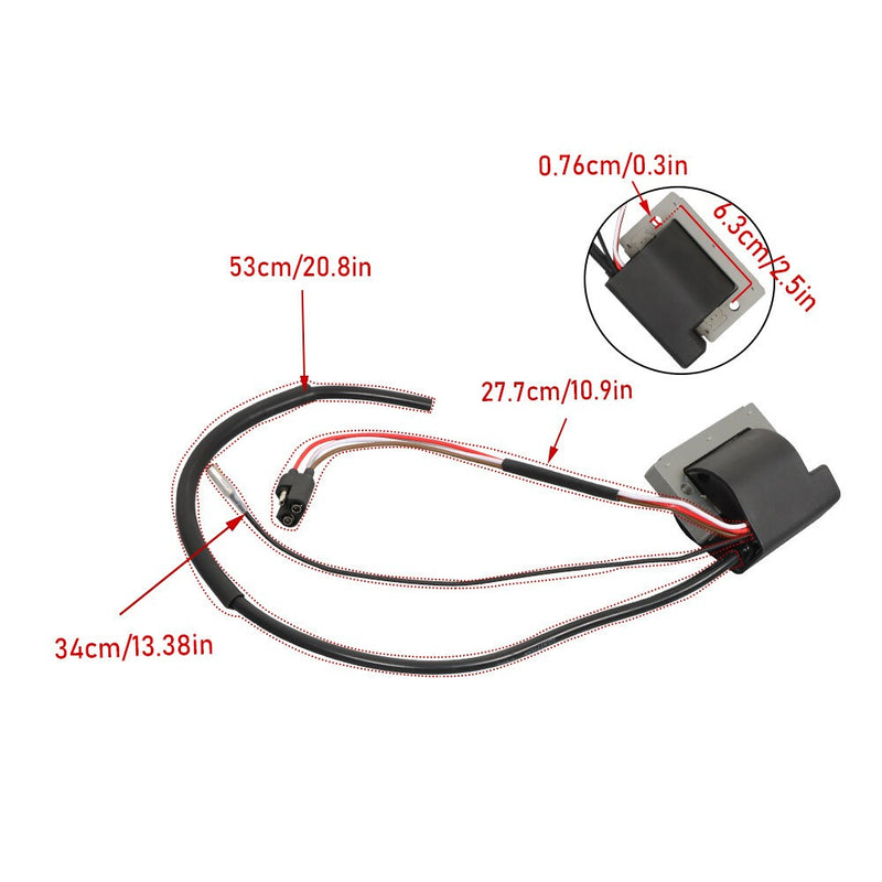 DURAFORCE Ignition Coil 341cc Club Car DS Golf Cart 1984-1989 1012520 Replacement