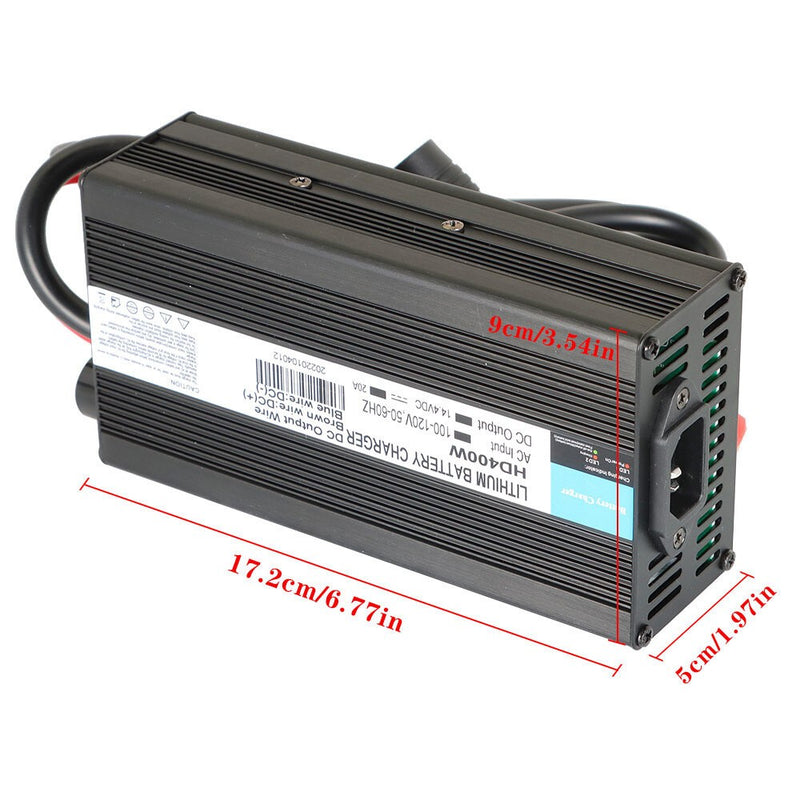 DURAFORCE Smart 14.4V 20A Charger for Lithium Deep Cycle Rechargeable Batteries