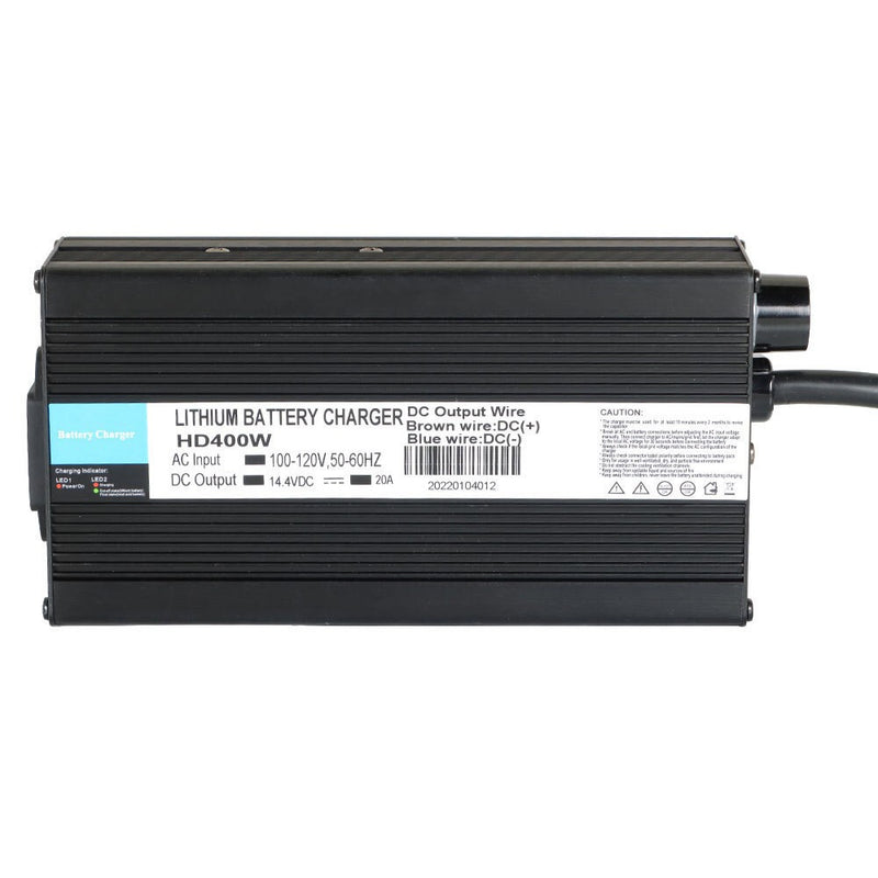 DURAFORCE Smart 14.4V 20A Charger for Lithium Deep Cycle Rechargeable Batteries