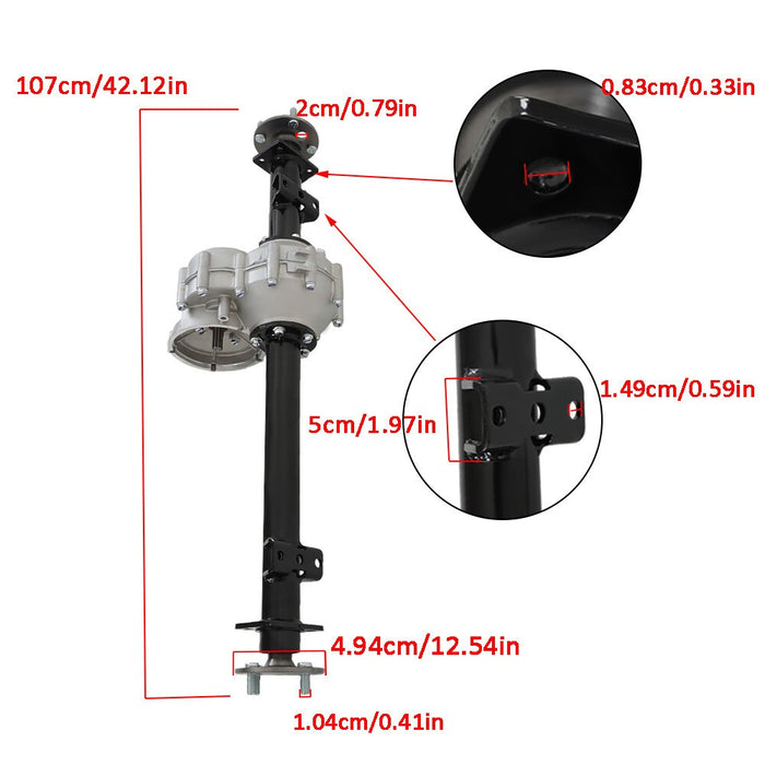 DURAFORCE Rear Transaxle Assembly for Club Car DS/Precedent Golf Cart Electric 1027717-01