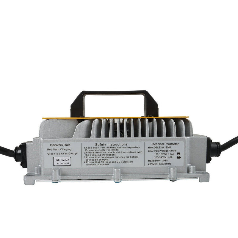 DURAFORCE EZGO TXT RXV Lithium Battery Charger 3-Pin Triangular Plug Golf Cart