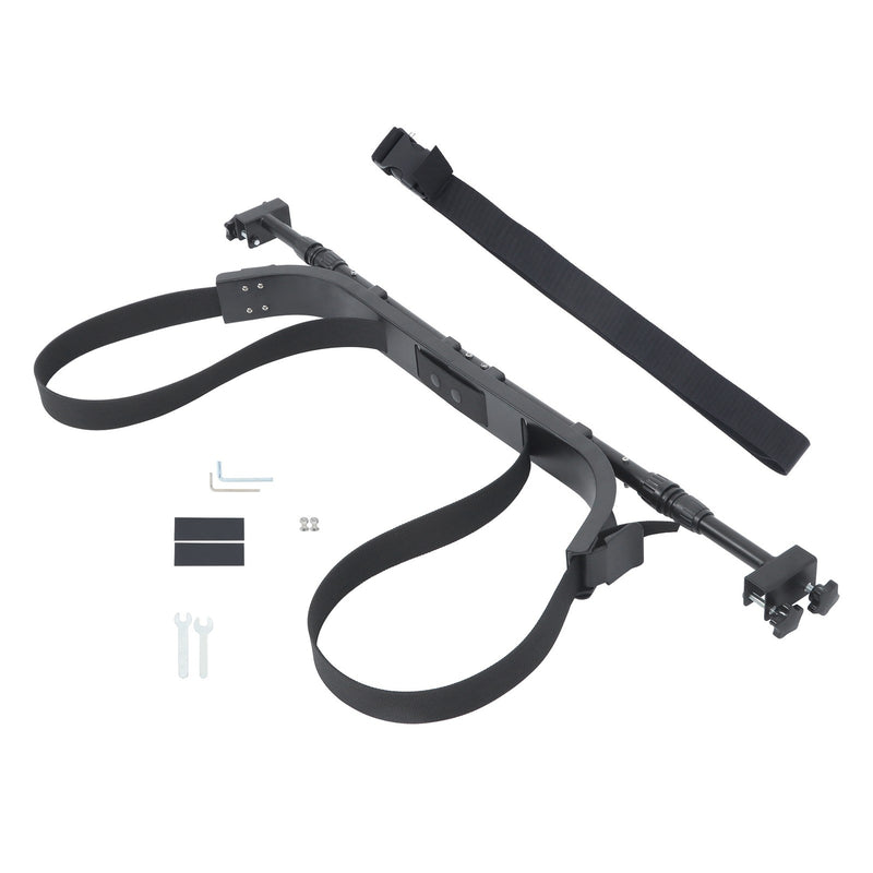 DURAFORCE Universal Adjustable Bag Holder Bracket for EZGO Club Car G29 Golf Cart Black