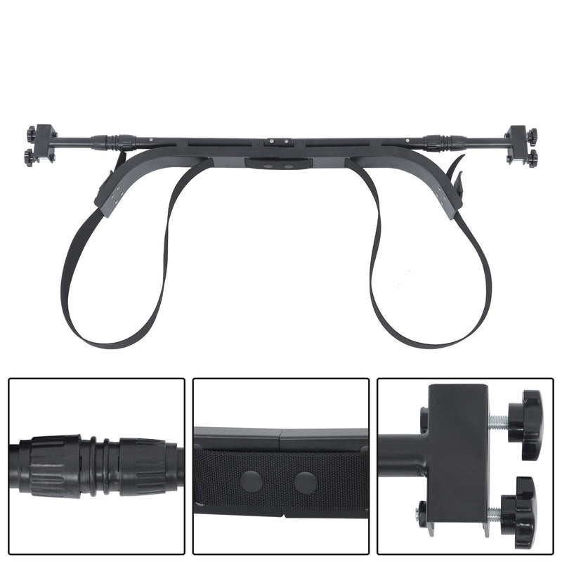 DURAFORCE Universal Adjustable Bag Holder Bracket for EZGO Club Car G29 Golf Cart Black