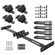 DURAFORCE EZGO Yamaha Golf Cart Retractable Seat Belts with 4 Bracket Kit