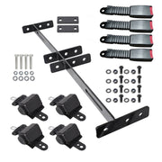 DURAFORCE EZGO Yamaha Golf Cart Retractable Seat Belts with 4 Bracket Kit