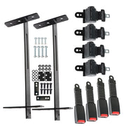 DURAFORCE 4 Retractable Golf Cart Seat Belts & Bracket Kit for EZGO Yamaha Club Car