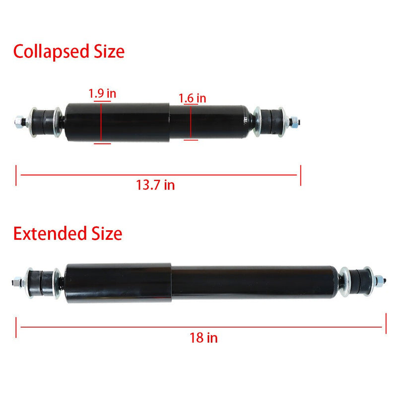 DURAFORCE 4 Front & Rear Shock Absorbers for EZGo TXT Electric Golf Cart 1994+