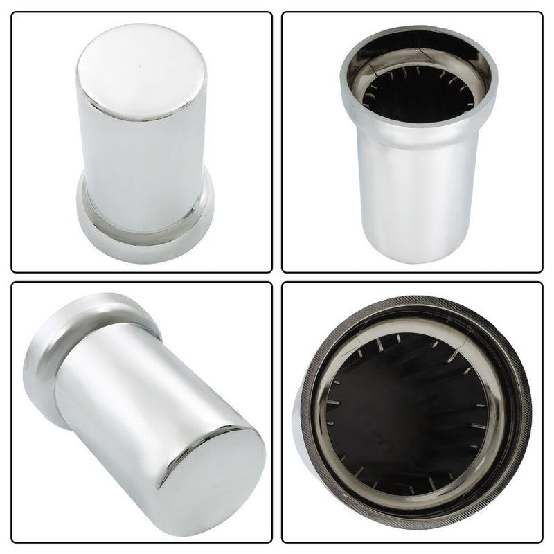 DURAFORCE 33mm Push-On Lug Nut Covers Tube Top Hat Style Plastic (20 Pack)
