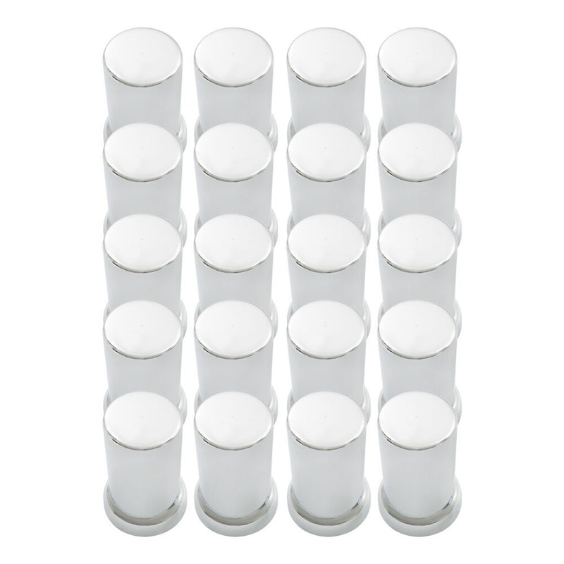 DURAFORCE Set of 20 New 33mm Plastic Lug Nut Covers Push-On Tube Top Hat Style