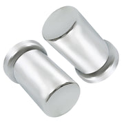 DURAFORCE Chrome 20x33mm Lug Nut Covers Push-On Caps with 3-3/8" Flanged Height