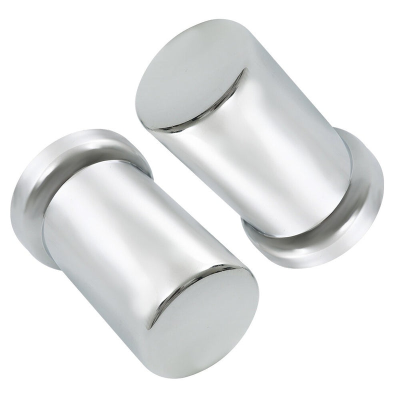 DURAFORCE Chrome 20x33mm Lug Nut Covers Push-On Caps with 3-3/8" Flanged Height