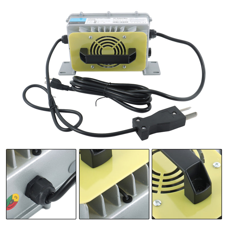 DURAFORCE E-Z-GO Club Car Yamaha 36V 18A Crowfoot Plug Golf Cart Battery Charger