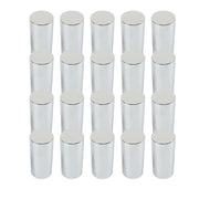 DURAFORCE 20Pcs 4.25" Chrome Lug Nut Covers Screw-On Tall Cylinder Plastic 33mm