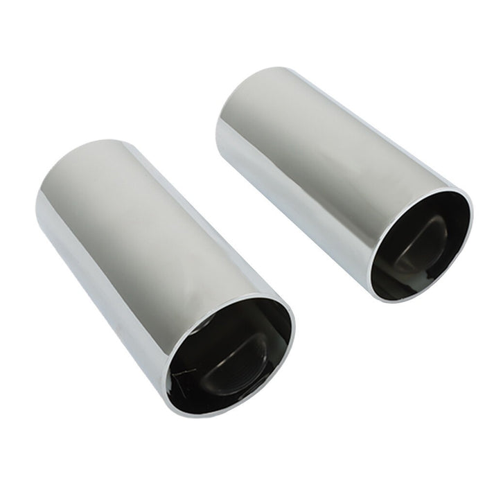 DURAFORCE 20Pcs 4.25" Chrome Lug Nut Covers Screw-On Tall Cylinder Plastic 33mm