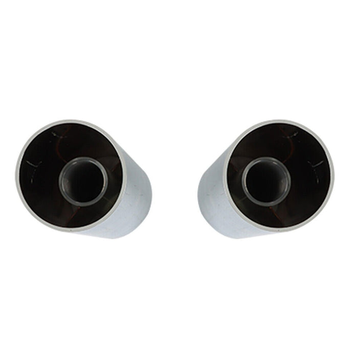 DURAFORCE 20Pcs 4.25" Chrome Lug Nut Covers Screw-On Tall Cylinder Plastic 33mm