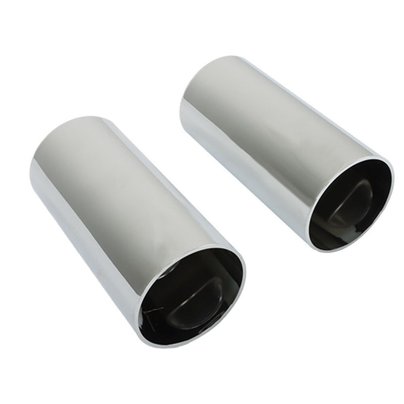DURAFORCE 33mm Chrome Lug Nut Covers Tall Cylinder Screw-On Plastic 20 Pcs