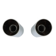 DURAFORCE 33mm Chrome Lug Nut Covers Tall Cylinder Screw-On Plastic 20 Pcs