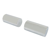 DURAFORCE 33mm Chrome Lug Nut Covers Pack of 20 Screw-On Tall Cylinder Plastic