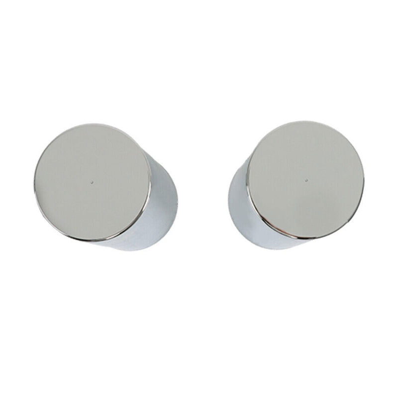 DURAFORCE 33mm Chrome Lug Nut Covers Pack of 20 Screw-On Tall Cylinder Plastic