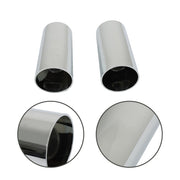 DURAFORCE 33mm Chrome Lug Nut Covers Pack of 20 Screw-On Tall Cylinder Plastic