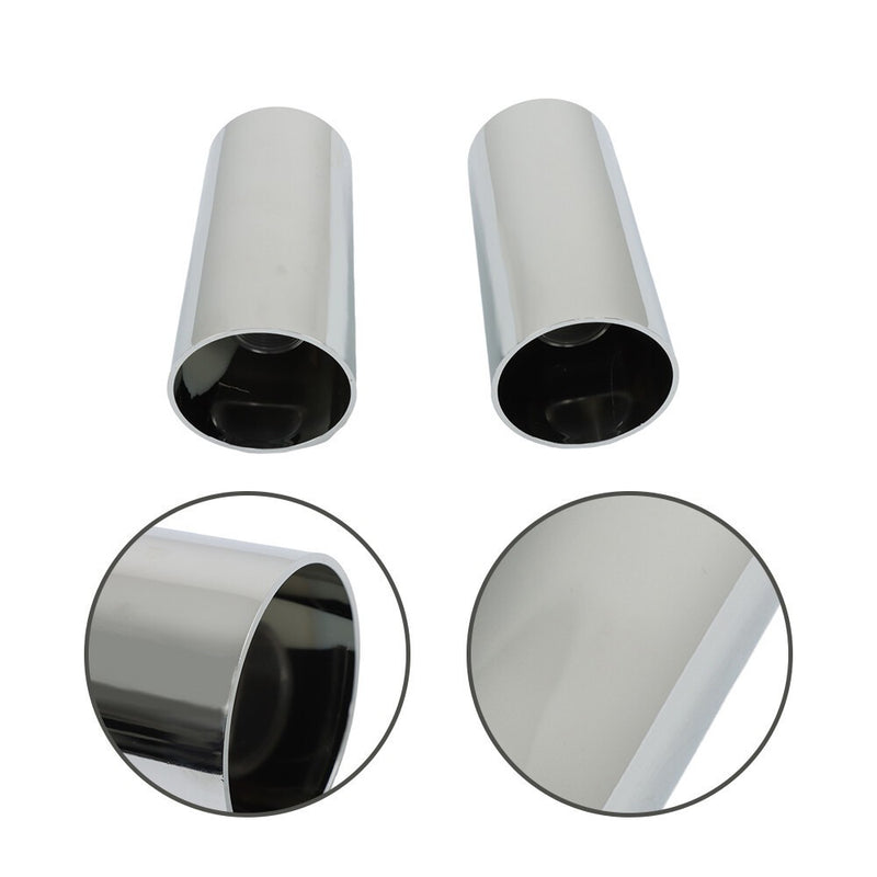 DURAFORCE 33mm Chrome Lug Nut Covers Pack of 20 Screw-On Tall Cylinder Plastic