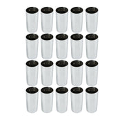 DURAFORCE Chrome 33mm Screw-On Lug Nut Covers Tall Cylinder Plastic Wheels Tires