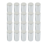 DURAFORCE Chrome 33mm Screw-On Lug Nut Covers Tall Cylinder Plastic Wheels Tires