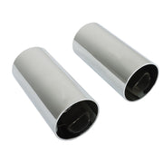 DURAFORCE Chrome 33mm Screw-On Lug Nut Covers Tall Cylinder Plastic Wheels Tires