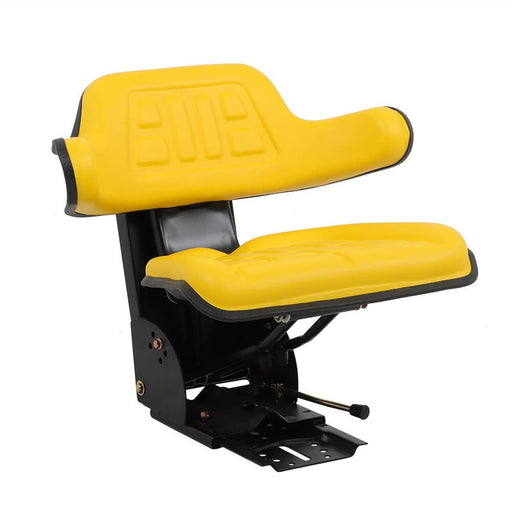 DURAFORCE Yellow Tractor Suspension Seat for Ford, New Holland & John Deere 2530-2555