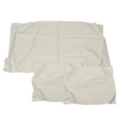 DURAFORCE Golf Cart Club Car DS 1982-2000 Front Seat Covers White PU Leather Fit