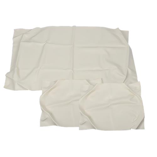 DURAFORCE Golf Cart Club Car DS 1982-2000 Front Seat Covers White PU Leather Fit
