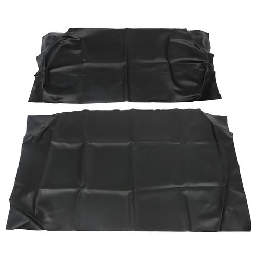 DURAFORCE 2Pcs Black Leather Front Seat Covers for Golf Cart Club Car DS 2000.5-2022