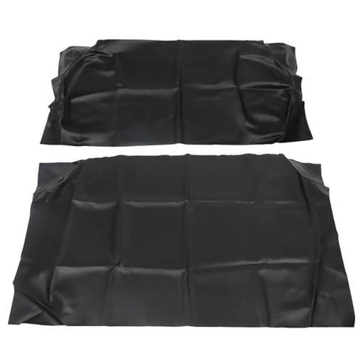 DURAFORCE 2Pcs Black Leather Front Seat Covers for Golf Cart Club Car DS 2000.5-2022