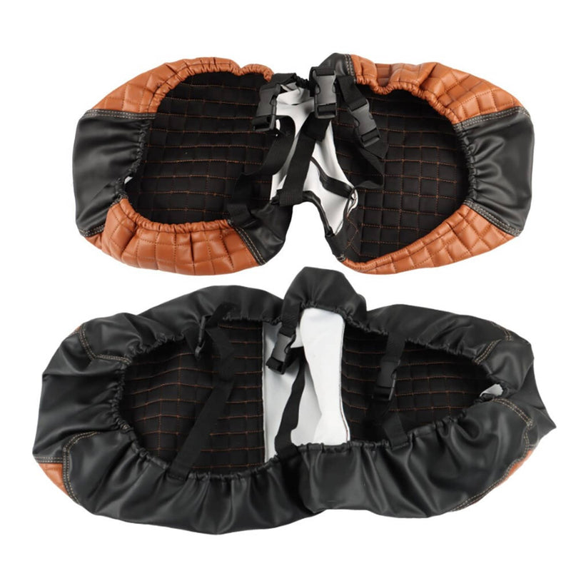 DURAFORCE Universal Brown Vinyl Rear Seat Cover Kit for Club Car EZGO Yamaha Golf Cart