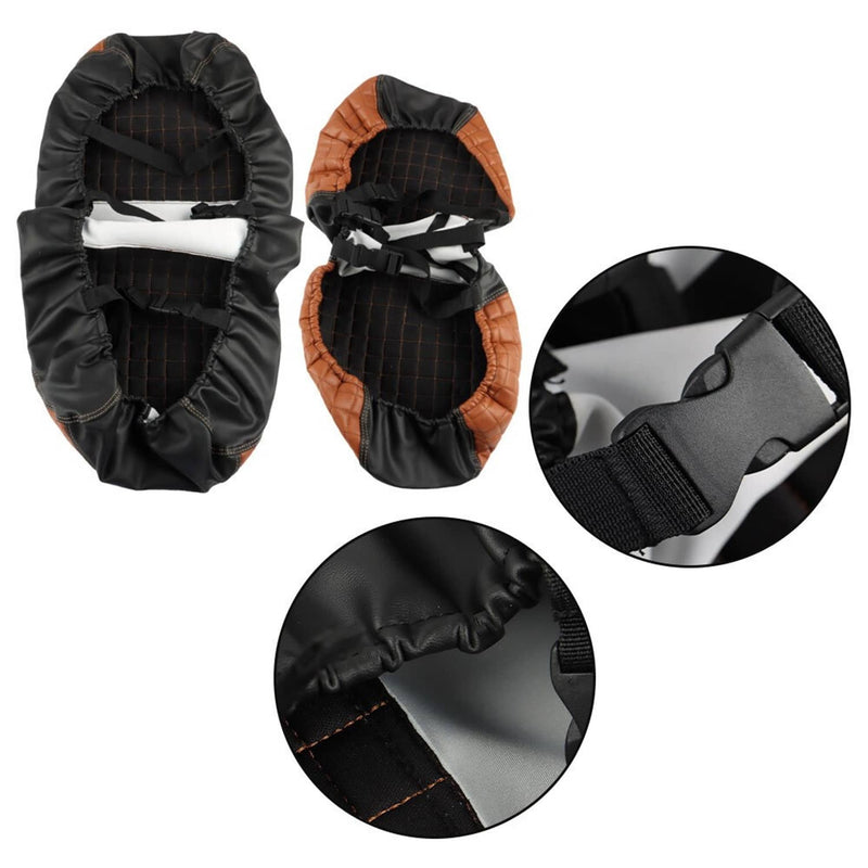 DURAFORCE Universal Brown Vinyl Rear Seat Cover Kit for Club Car EZGO Yamaha Golf Cart