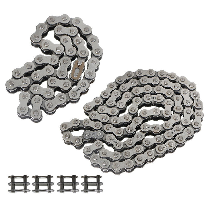 DURAFORCE Drive Front & Rear 420 Chain for Coleman CT200U CT200U-EX BT200X 196cc Mini Bike