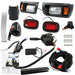 DURAFORCE 12V LED Headlight & Tail Light Kit for Club Car DS Golf Cart 1993-Up Street Lega