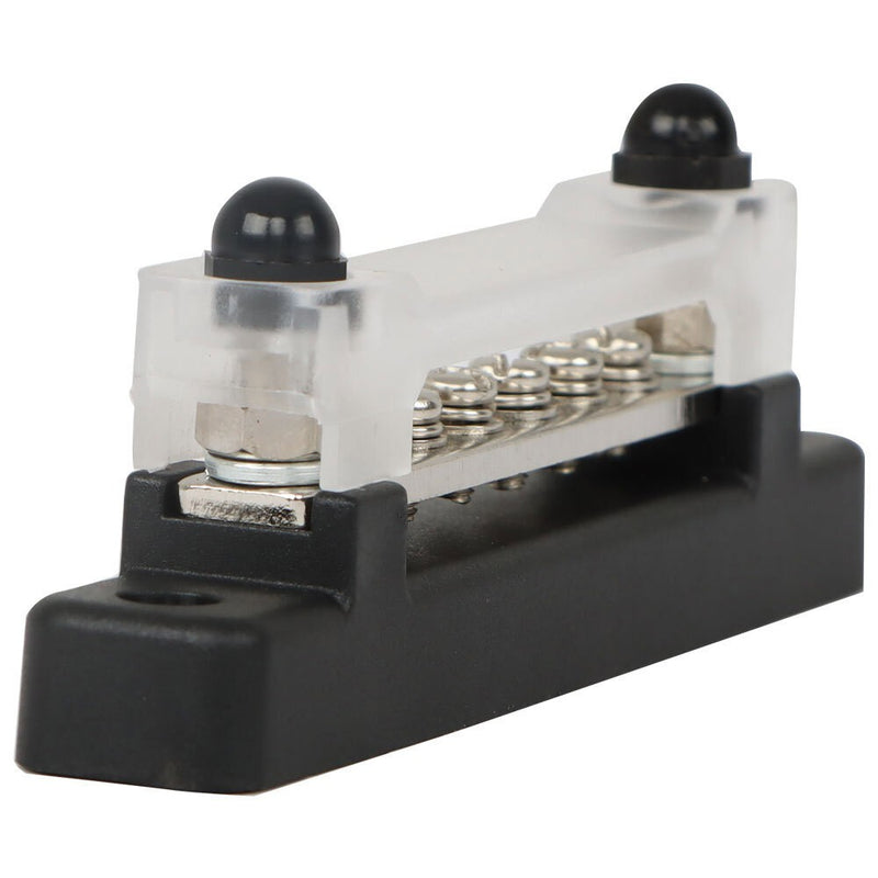 DURAFORCE 6-Way Red Black Bus Bar Terminal Block 48V 150A Power Distribution Busbar