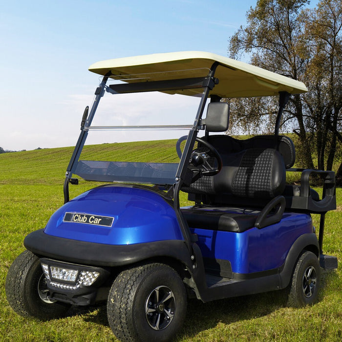 DURAFORCE 2PC Black Diamond Golf Cart Seat Cover Kit for Club Car Precedent Cushion