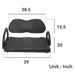 DURAFORCE 2PC Black Diamond Golf Cart Seat Cover Kit for Club Car Precedent Cushion