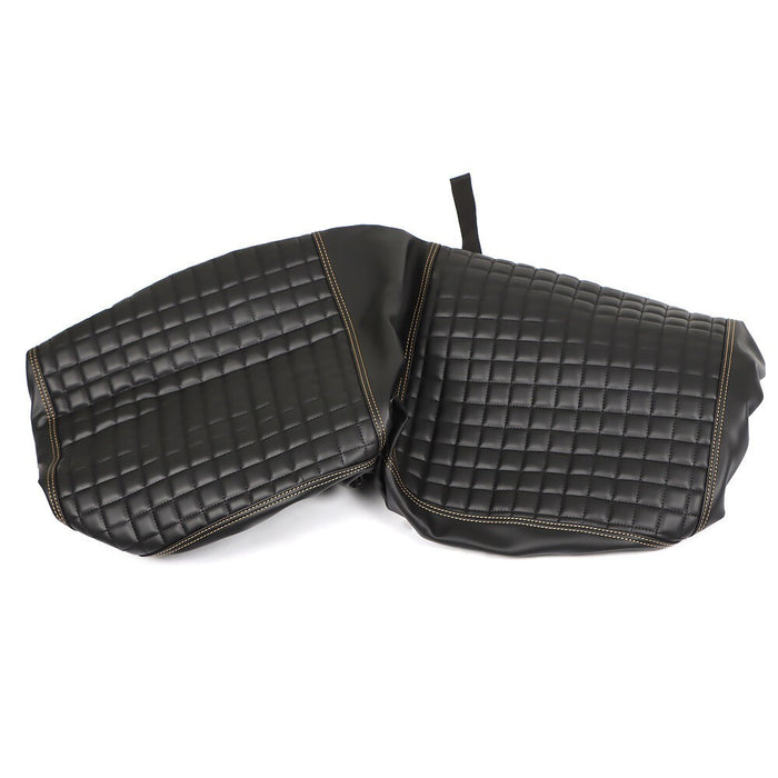 DURAFORCE 2PC Black Diamond Golf Cart Seat Cover Kit for Club Car Precedent Cushion