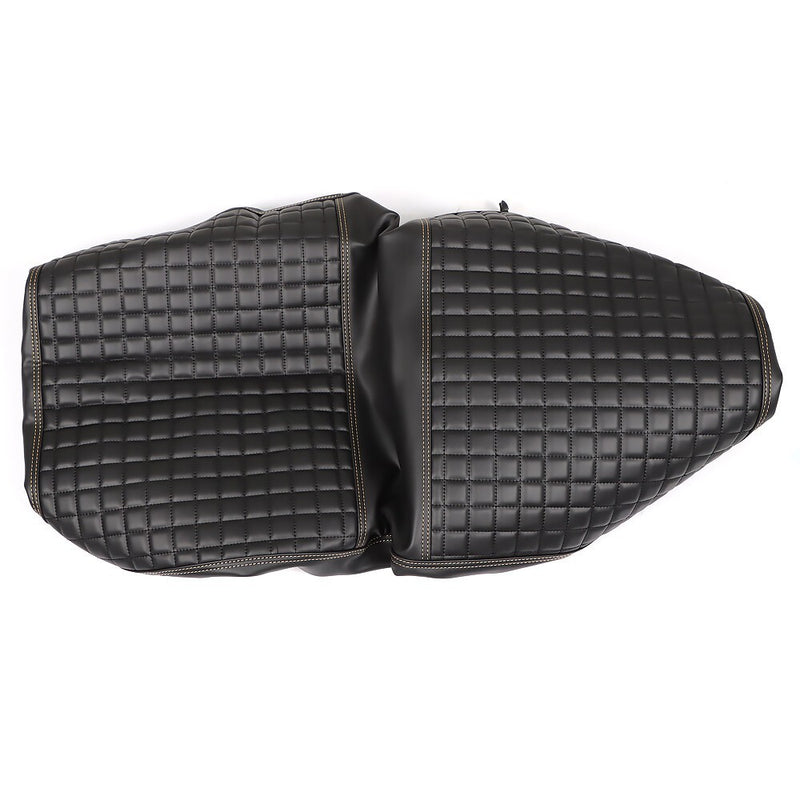 DURAFORCE 2PC Black Diamond Golf Cart Seat Cover Kit for Club Car Precedent Cushion
