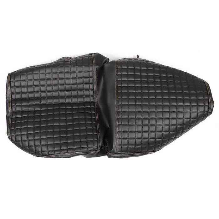 DURAFORCE 2PC Black Diamond Golf Cart Seat Cover Kit for Club Car Precedent Cushion