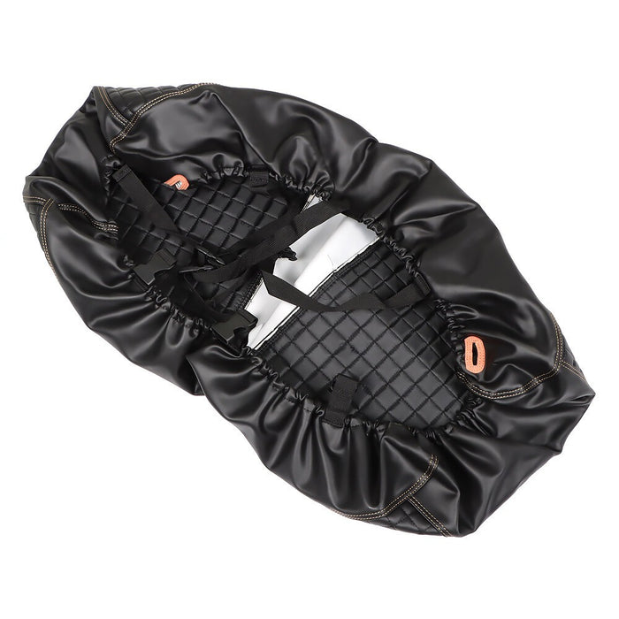 DURAFORCE 2PC Black Diamond Golf Cart Seat Cover Kit for Club Car Precedent Cushion