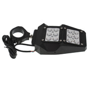 DURAFORCE UTV Polaris RZR Rear View Side Mirrors w/ LED Lights Fit 1.75"-2" Roll Cage